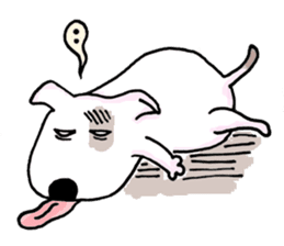 Arron the Bull Terrier sticker #3431375