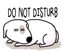 Arron the Bull Terrier sticker #3431378