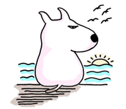 Arron the Bull Terrier sticker #3431379