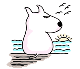 Arron the Bull Terrier sticker #3431379
