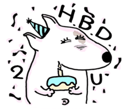 Arron the Bull Terrier sticker #3431382