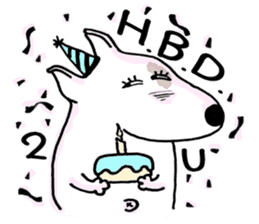 Arron the Bull Terrier sticker #3431382