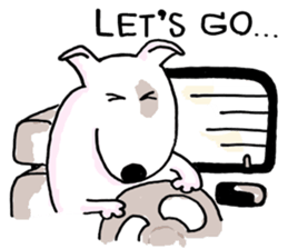 Arron the Bull Terrier sticker #3431383