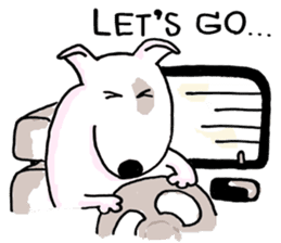 Arron the Bull Terrier sticker #3431383