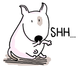 Arron the Bull Terrier sticker #3431384