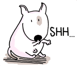 Arron the Bull Terrier sticker #3431384