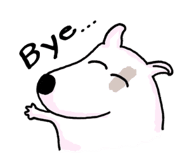 Arron the Bull Terrier sticker #3431393