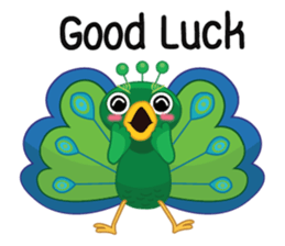 Green Peacock sticker #3431566