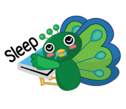 Green Peacock sticker #3431569