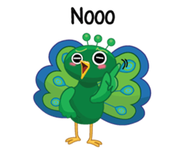 Green Peacock sticker #3431570