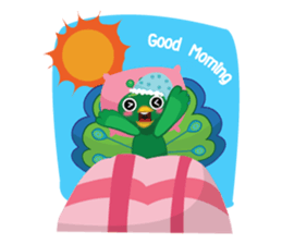 Green Peacock sticker #3431579