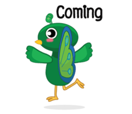 Green Peacock sticker #3431582