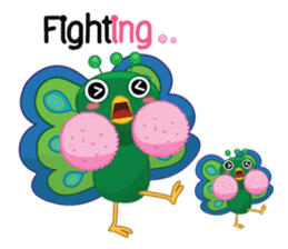 Green Peacock sticker #3431590