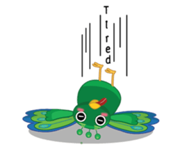 Green Peacock sticker #3431591