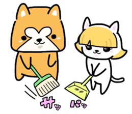 (B.B.B) ss3 Shibamaru and Tamami sticker #3432230