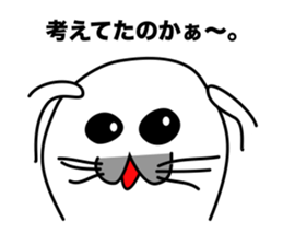He is the seal. He is snob. He is honest sticker #3432367