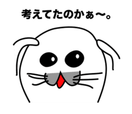 He is the seal. He is snob. He is honest sticker #3432367