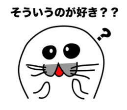 He is the seal. He is snob. He is honest sticker #3432386