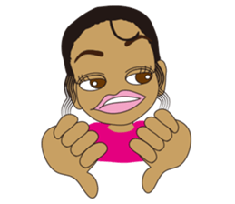 Half Girl Man-chan sticker #3432434