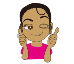 Half Girl Man-chan sticker #3432436