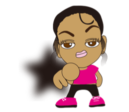 Half Girl Man-chan sticker #3432438