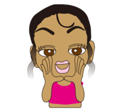 Half Girl Man-chan sticker #3432441