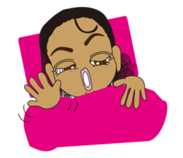 Half Girl Man-chan sticker #3432443