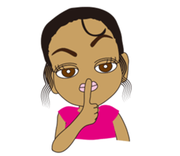 Half Girl Man-chan sticker #3432449