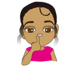 Half Girl Man-chan sticker #3432450