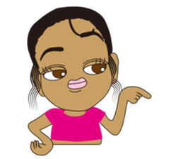 Half Girl Man-chan sticker #3432451