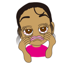 Half Girl Man-chan sticker #3432456