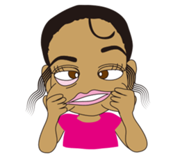 Half Girl Man-chan sticker #3432460