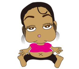 Half Girl Man-chan sticker #3432463