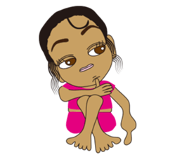 Half Girl Man-chan sticker #3432467