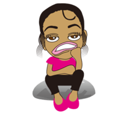 Half Girl Man-chan sticker #3432468