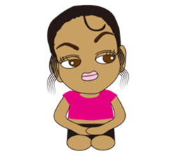 Half Girl Man-chan sticker #3432472