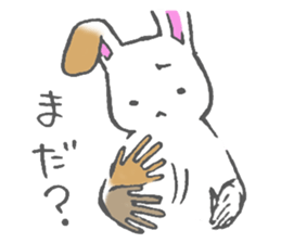 Japanese sign language animal sticker #3432573