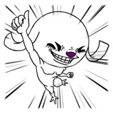 A dog of eyelashes goes. sticker #3432648