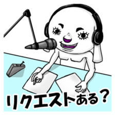 A dog of eyelashes goes. sticker #3432651