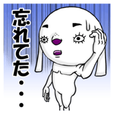 A dog of eyelashes goes. sticker #3432661