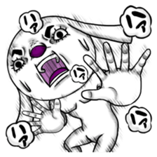 A dog of eyelashes goes. sticker #3432670