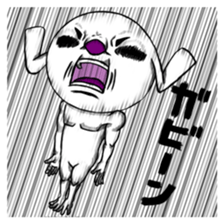 A dog of eyelashes goes. sticker #3432671