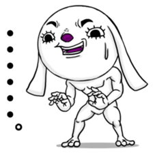 A dog of eyelashes goes. sticker #3432672