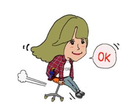 "SYAN" popular salon of sticker sticker #3432941