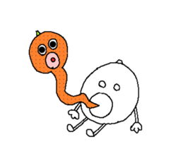 Guy's name is an orange. sticker #3432974