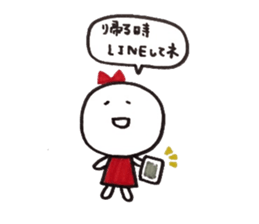 Ribbon girl LoveLove ver sticker #3433301
