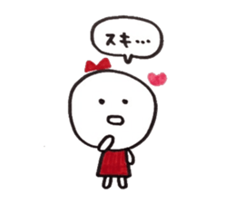 Ribbon girl LoveLove ver sticker #3433313