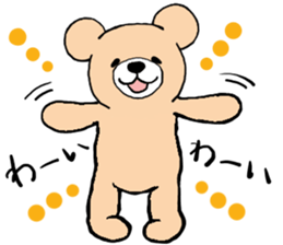 Heartful sweet bear sticker #3435195