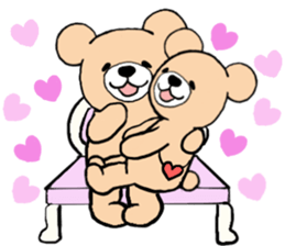 Heartful sweet bear sticker #3435233