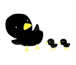 Ka-tan of the crow sticker #3437229